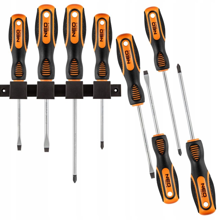 NEO ZESTAW WKRĘTAKÓW ŚRUBOKRĘTÓW 4 ELEMENTY MAGNES + UCHWYT 04-191