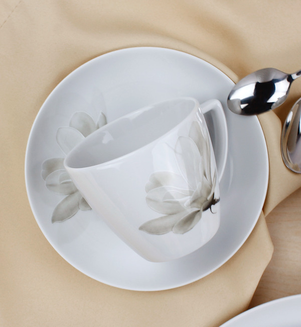 Lubiana filiżanka 350ml/spodek 17,5 Magnolia kawy