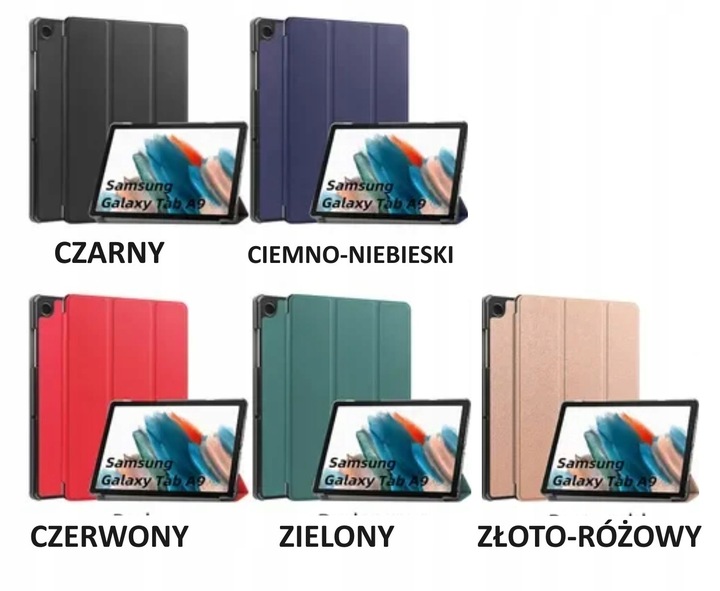 ETUI + SZKŁO HARTOWANE +RYSIK do SAMSUNG GALAXY TAB A9 8,7 2023 X110 / X115