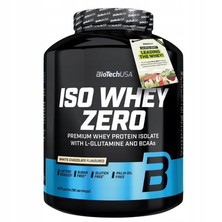 BIOTECH ISO WHEY ZERO 2270g + ISO WHEY ZERO 500g IZOLAT BIAŁKO SERWATKA