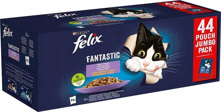 Felix w galaretce MIX MIĘSNY saszetka 44x85g