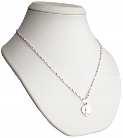 Łańcuszek Srebrny 925 Medalik Matka Boska (na PREZENT / KOMUNIA / CHRZEST)