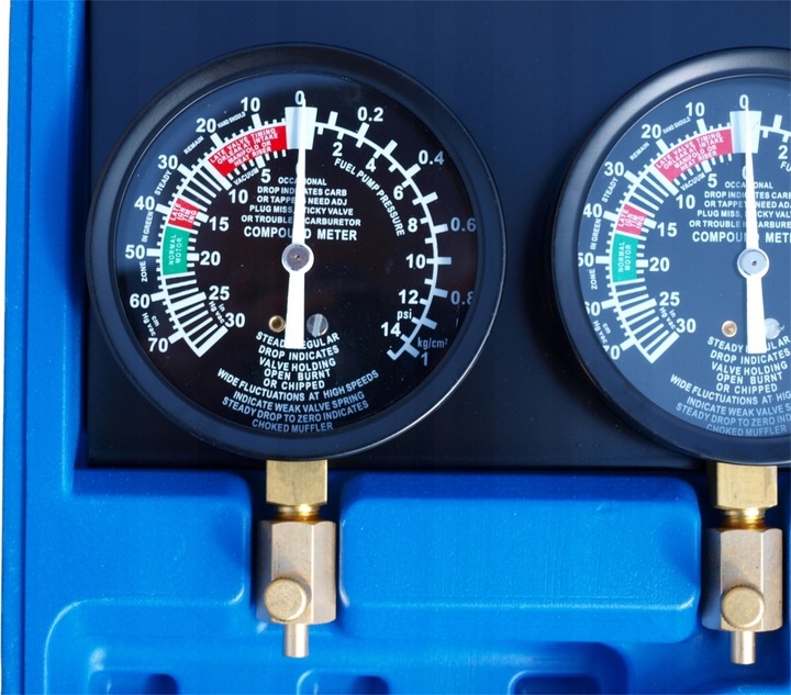 WAKUOMETR DO SYNCHRONIZACJI GAŹNIKÓW – MAX ZESTAW WSKAŹNIKÓW - WAKUOMETRÓW