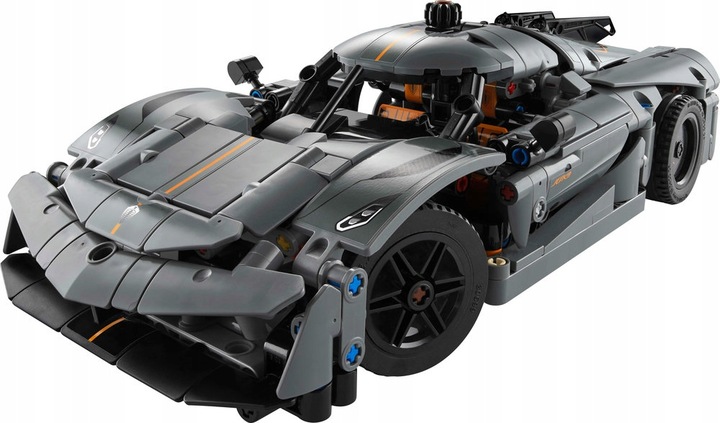 LEGO Technic 42173 Szary hipersamochód Koenigsegg Jesko Absolut