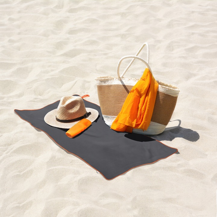 RĘCZNIK Z MIKROFIBRY 80x150 cm szary NEW