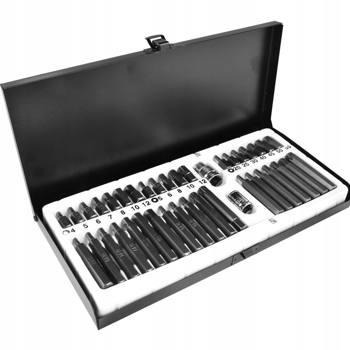 ZESTAW KLUCZE TORX SPLINE IMBUS HEX BITY 40szt CrV