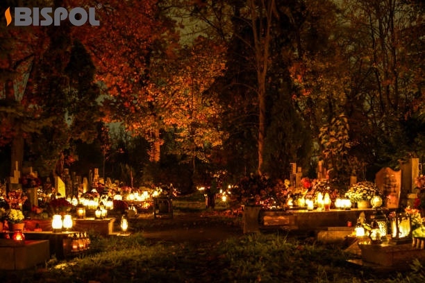 Znicz Lampion Kapliczka "CZARNY WITRAŻ" BISPOL wysokość 37,5cm wkład ~ 48h