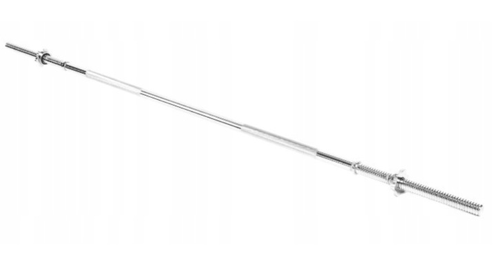 Gryf prosty 180CM / 28MM stalowy sztanga do ćwiczeń zaciski gwintowany