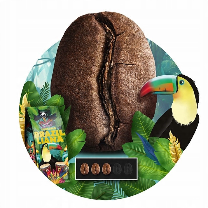 Kawa ziarnista 1kg x2 Bossa Nova + Toucano 100% Arabica +GRATIS