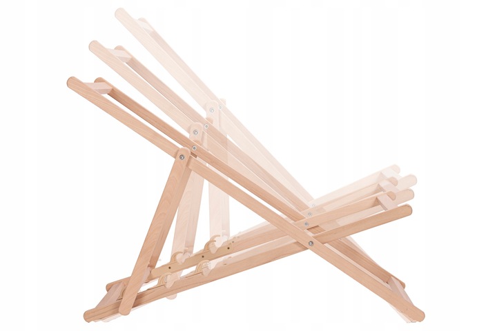 Leżak drewniany z nadrukiem Królik KN65