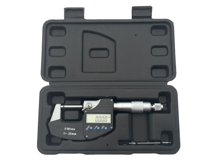 MIKROMETR ELEKTRONICZNY NONIUSZOWY 0-25mm/0.001 mm