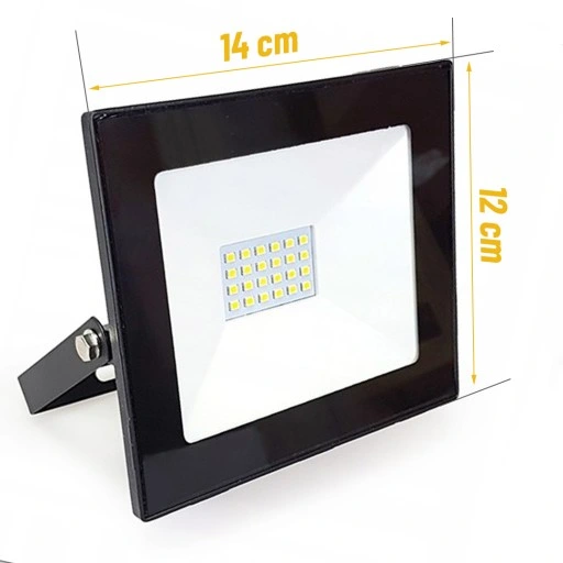 Halogen LED 20W lampa naświetlacz zewnętrzny zimny 6000K 1640LM reflektor