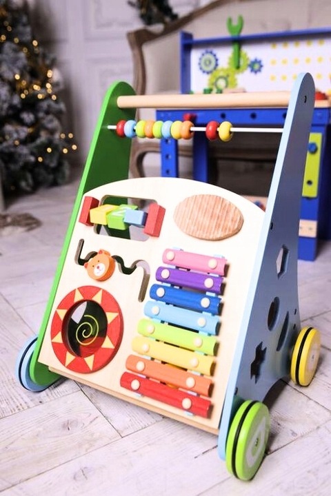 JEZDZIK PCHACZ CHODZIK DREWNIANY SORTER PREZENT NA MIKOŁAJA ROCZEK ZABAWKA