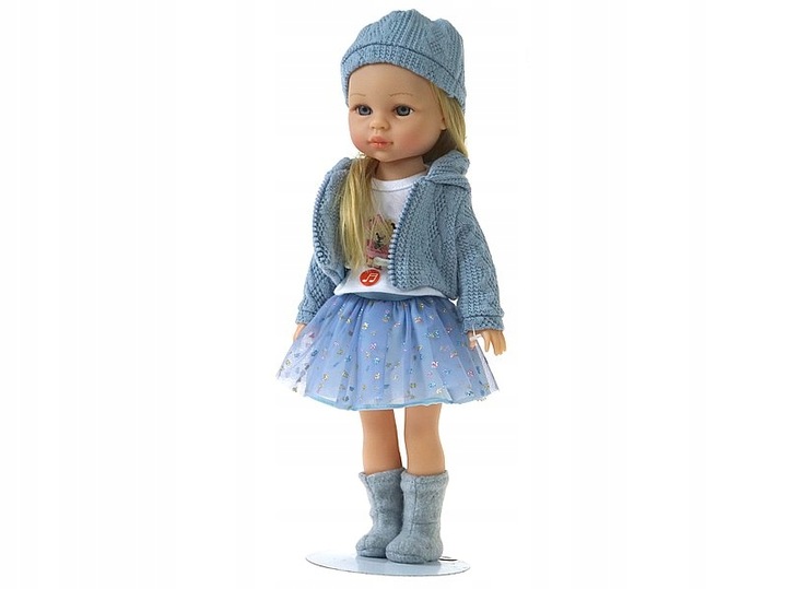 LALKA z długimi włosami blondynka MÓWI I ŚPIEWA 38cm w kolorowym pudełku