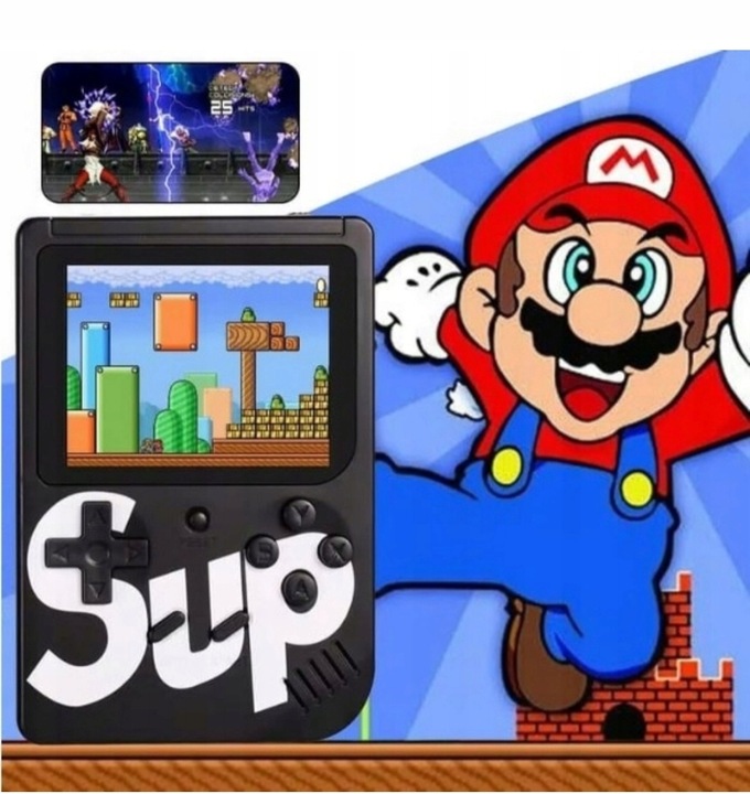 Przenośna GRA MINI KONSOLA DO GIER SUP Game Box 400 GIER Mix Kolorów