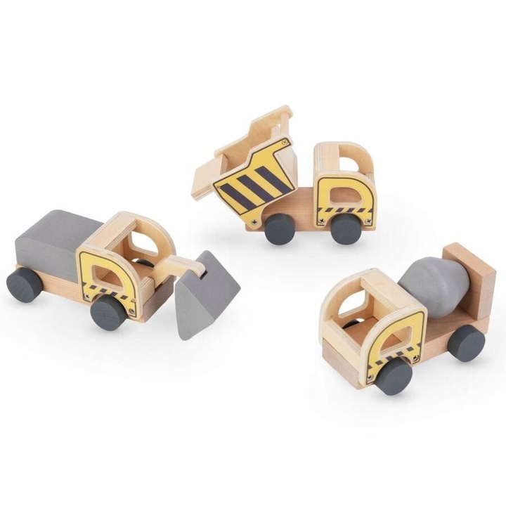 Drewniany Plac Budowy Z Dużym Ruchomym Dźwigiem i Pojazdami Żuraw Wieżowy