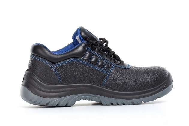 BUTY ROBOCZE półbuty ze skóry LEKKIE z podnoskiem BHP S1 R. 47