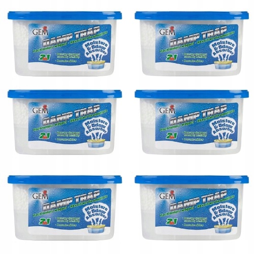 Pochłaniacz wilgoci Gem Damp Trap 400 ml x 6 sztuk