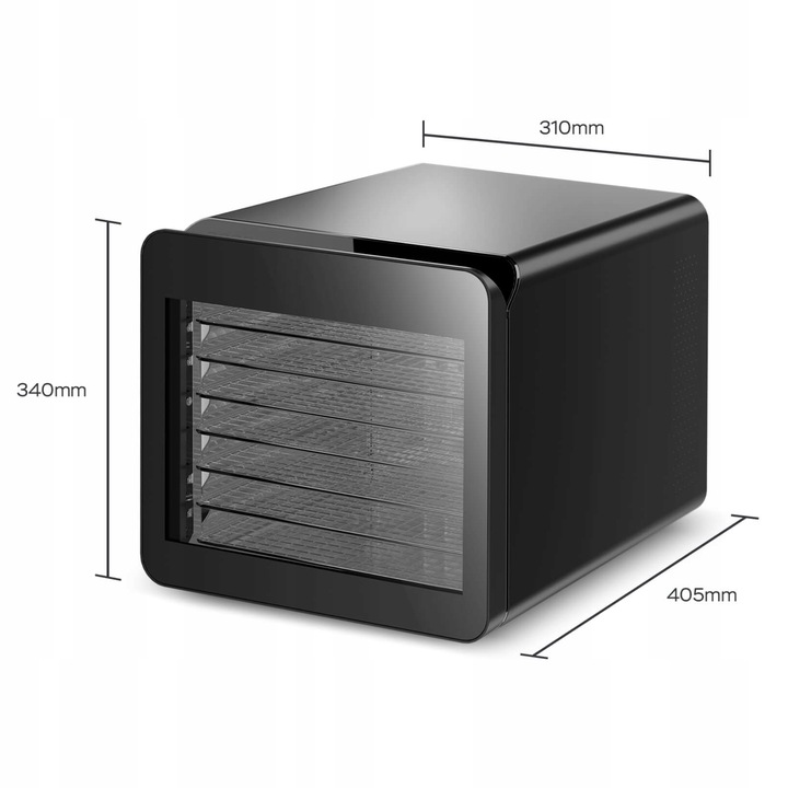 SUSZARKA SPOŻYWCZA DO GRZYBÓW WARZYW OWOCÓW DEHYDRATOR 600W 7 POZIOMÓW