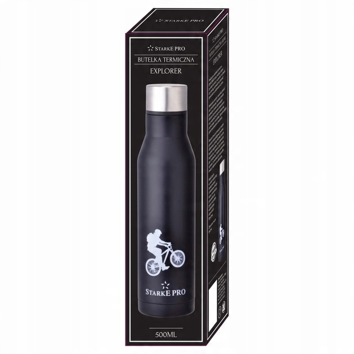 BUTELKA TERMICZNA bidon NA WODĘ NAPOJE 750 ml Starke Pro Explorer