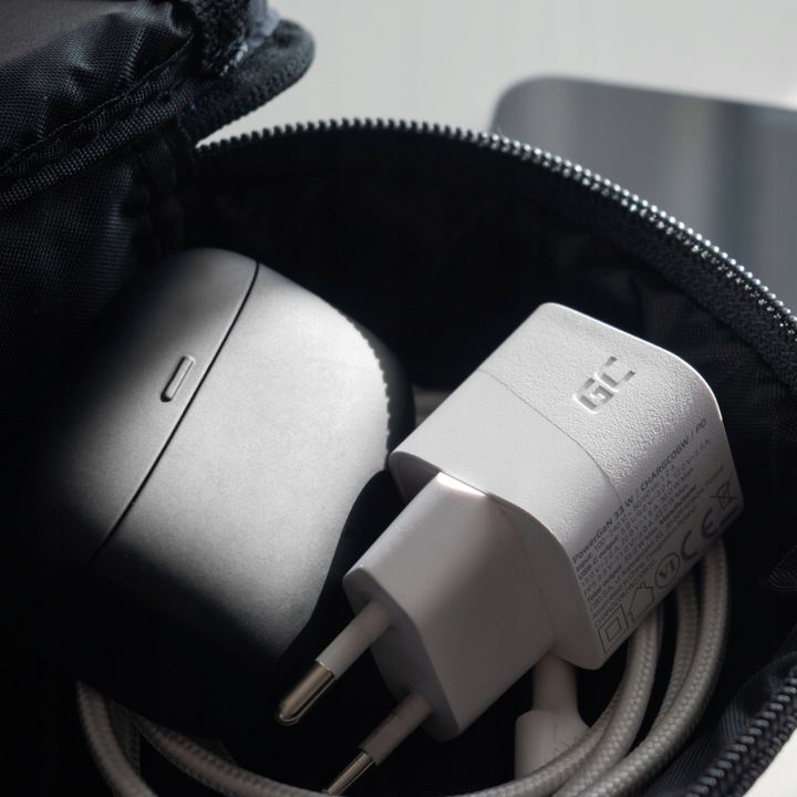 Biała Szybka Ładowarka GC Power GaN 33W 1x USB-C Power Delivery do telefonu