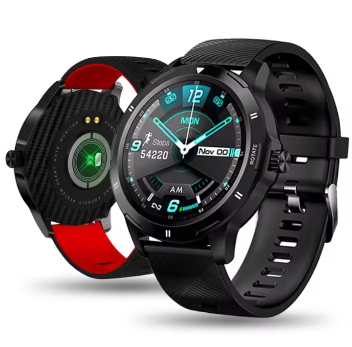 ZEGAREK SMARTWATCH SPORTOWY ROZMOWY MĘSKI DAMSKI POLSKIE MENU CZARNY