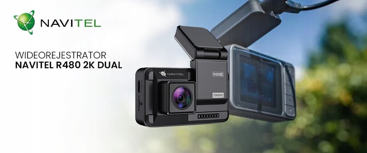 Wideorejestrator samochodowy Navitel R480 2K DUAL 2" IPS Sensor SONY IMX335