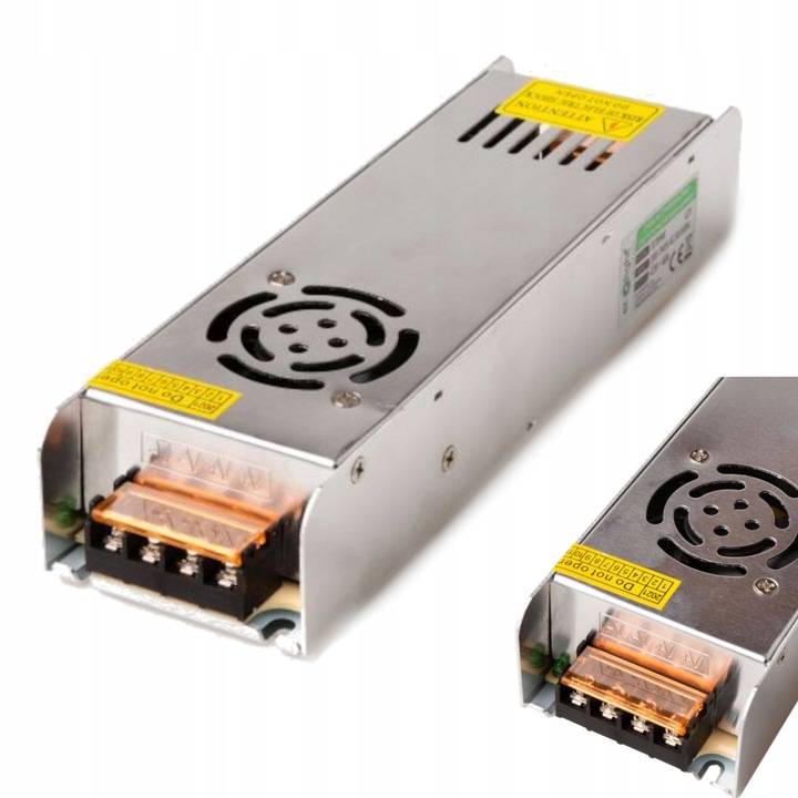 ZASILACZ TRANSFORMATOR LED 500W 12V 40A IP20 SLIM