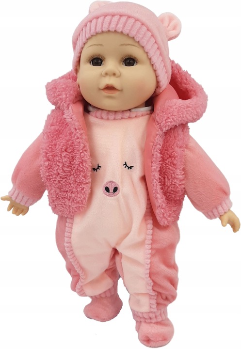 LALKA BOBAS MÓWI I ŚPIEWA POLSKI 35CM+SMOCZEK_45v