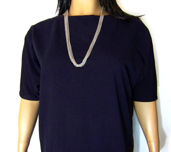 KARKO sukienka granatowa tuba plus size 50/52