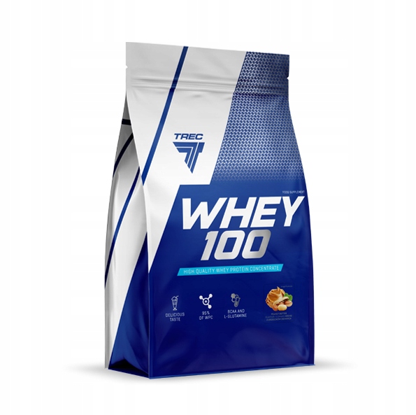 PRZEPYSZNE BIAŁKO WPC PROTEINY Trec Whey 100 2275g NA MASĘ SIŁĘ RZEŹBĘ