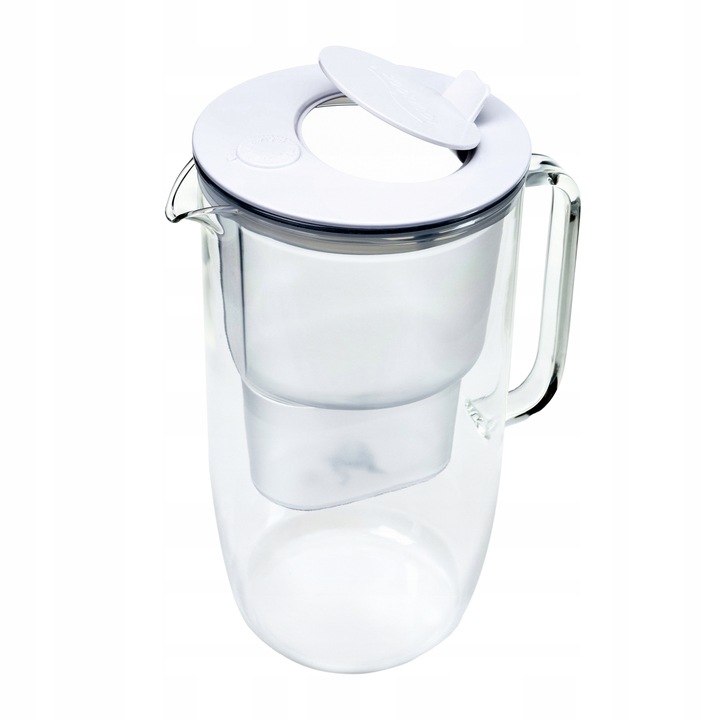 DZBANEK FILTRUJĄCY SZKLANY ETIUDA BIAŁY + WKŁAD PURE+ AQUALOGIS 2.9L