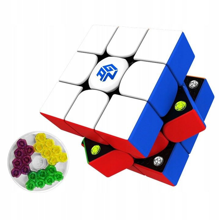 ZESTAW ORYGINALNA PROFESJONALNA KOSTKA 3x3x3 GAN 356M KOSTKA 3x3 SPEED CUBE