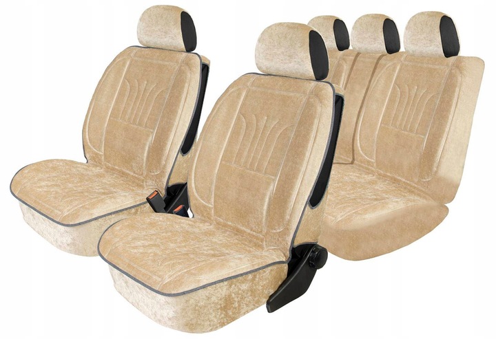POKROWCE SAMOCHODOWE PROFILOWANE NA FOTELE GRUBE TŁOCZONE ANATOMICZNE