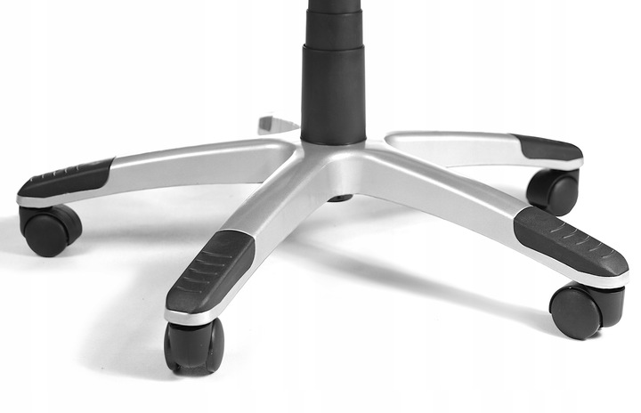 FOTEL BIUROWY STYLOWY SKÓRZANY CZARNY OBROTOWY REGULOWANY