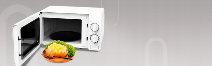 BIAŁA KUCHENKA MIKROFALOWA UD MIKROFALÓWKA MIKROFALA GRILL WOLNOSTOJĄCA