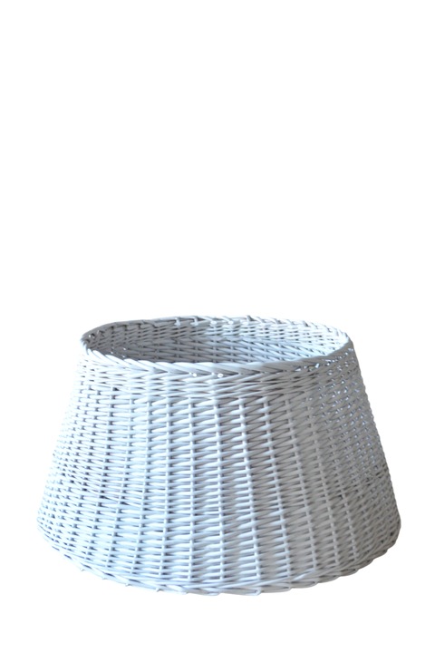 OSŁONA NA STOJAK POD CHIONKĘ WIKLINOWA FI 80 cm , KOSZ POD CHOINKĘ BIAŁY