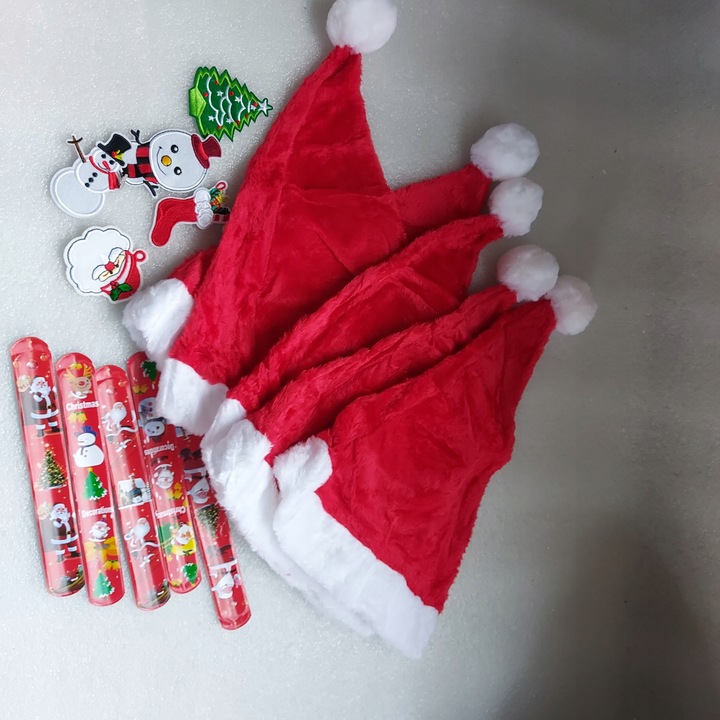 Czapka Mikołaja z ciepłego pluszu