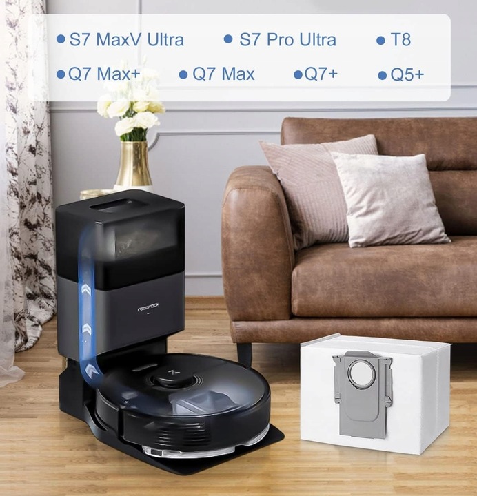 6x WORKI NA BRUD KURZ DO STACJI XIAOMI ROBOROCK Q5 Q7 MAX+ S7 S8 MaxV Ultra