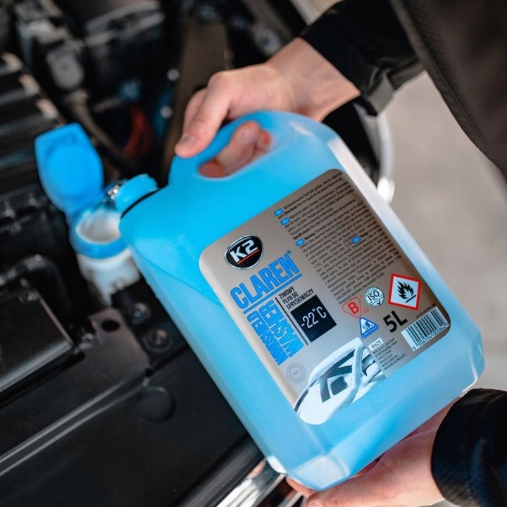 2x Zimowy Płyn Do Spryskiwaczy K2 Claren -22C 5L Mycie Szyb Skuteczny