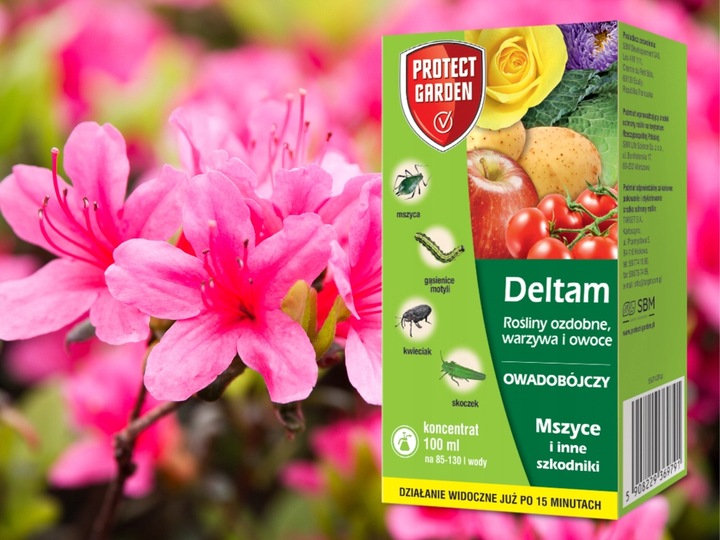 DELTAM ŚRODEK OWADOBÓJCZY MSZYCA KWIECIAK SKOCZEK GĄSIENICE MOTYLI 100ML