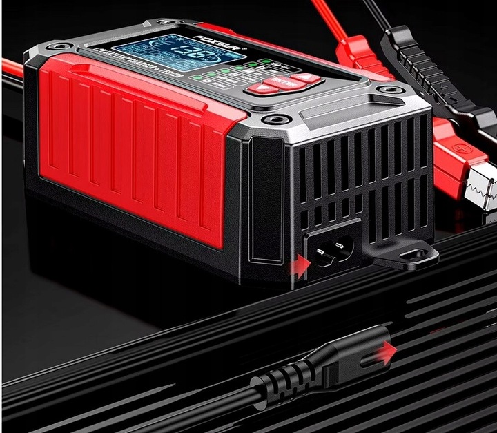 Prostownik Samochodowy do Akumulatorów 12V 6A AMG Tester Akumulatorów 2w1