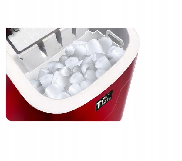 Kostkarka do lodu TCL ICE R9 15 kg/24h 2,2 litra Czerwona