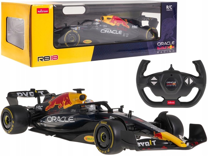 szybkie i zwinne autko na pilota ORACLE Red Bull Racing RT18 1:12 RASTAR