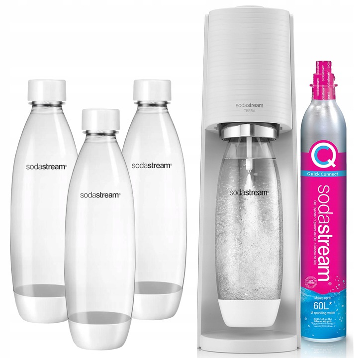 Zestaw Sodastream Saturator Terra + 3 Butelki Fuse
