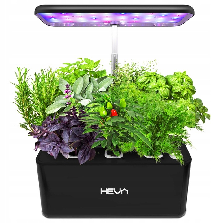 Doniczka hydroponiczna HEVA samopodlewająca idealna na zioła LED wzrost