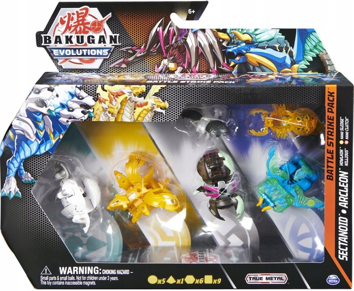 BAKUGAN LEGENDS ZESTAW NILLIOUS NOVA ULTRA GEOGAN
