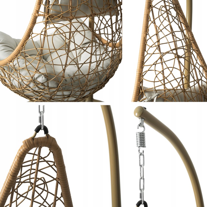 FOTEL WISZĄCY do ogrodu BOHO fotel ogrodowy