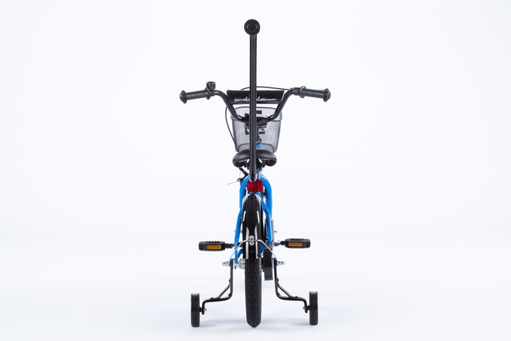 rower rowerek TOMABIKE 14 cali M koszyk torpedo prowadnik L niebieski 2025