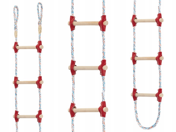 Drabina sznurowa linowa na dach ATESTOWANA 8m dekarska pleciona